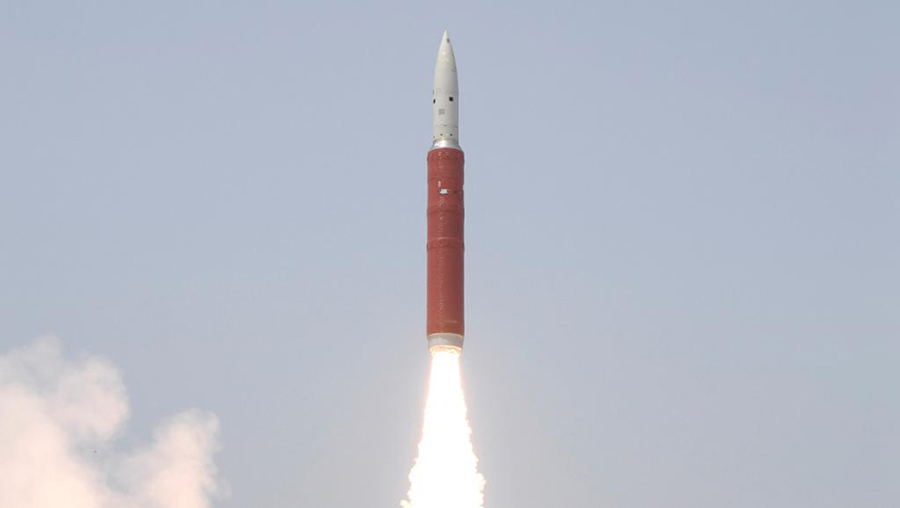 India launched a satellite interceptor on this booster March 27. (Photo: Defense Research and Development Organization) 