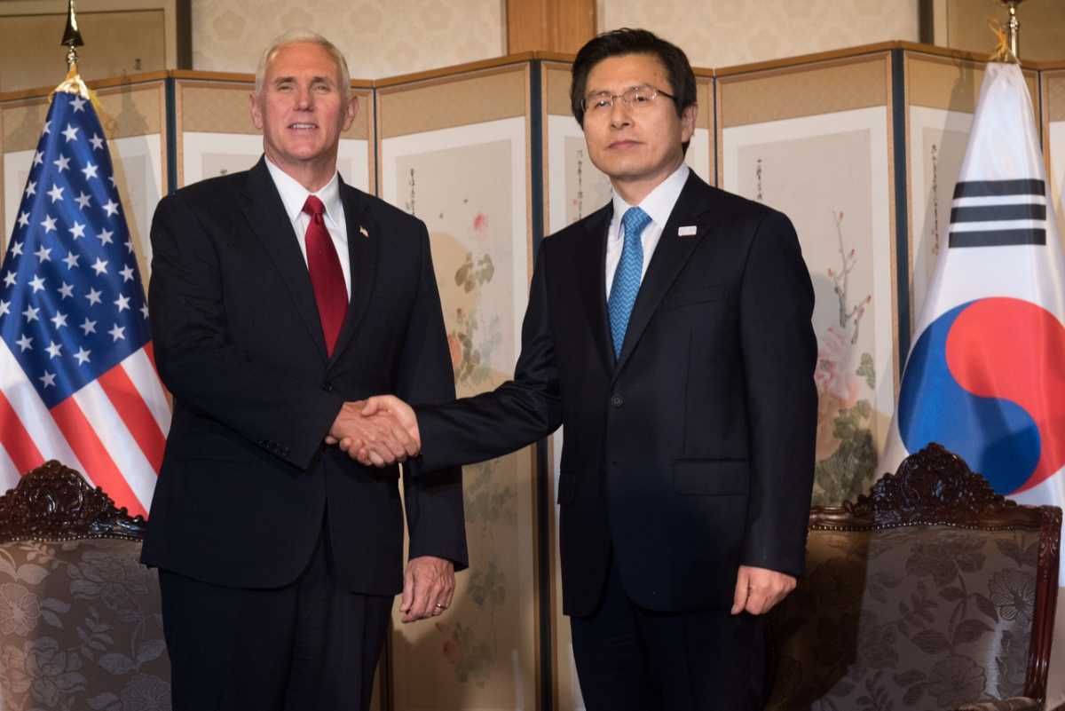 U.S. Vice President Mike Pence met with South Korean Acting President Hwang Kyo-Ahn this week (Photo: The White House)