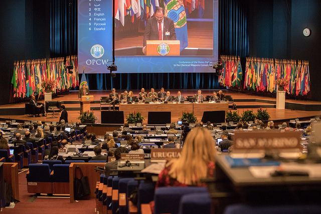 Delegates address the Fourth CWC Review Conference. Photo: OPCW.