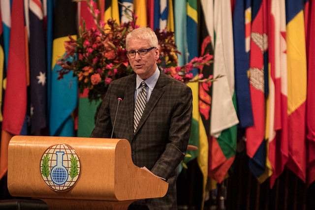 U.S. Permanent Representative to the OPCW Kenneth Ward addresses the Fourth Review Conference. Photo: OPCW 