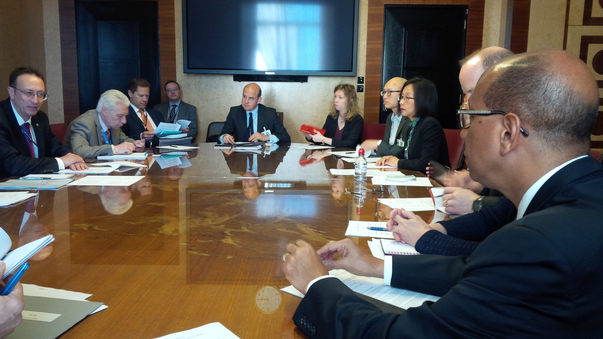 P5 states meet before NPT PrepCom session on Tuesday. Photo credit: U.S. Mission to the UN and other International Organizations in Geneva