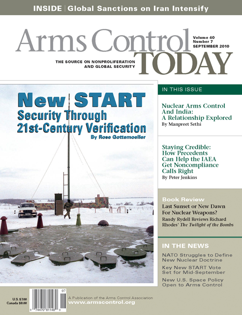 September 2010 | Arms Control Association