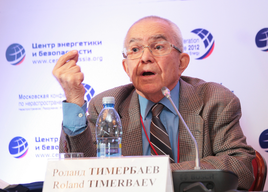 Roland Timerbaev in 2012 (Photo credit: Center for Energy and Security Studies) Roland Timerbaev in 2012 (Photo credit: Center for Energy and Security Studies)