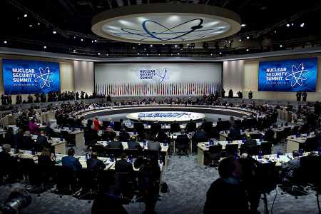 U.S. President Barack Obama’s interest drove the planning for a series of biennial nuclear security summits. In this photo, Obama speaks April 1, 2016, during a closing session at his fourth and final nuclear security summit in Washington. (Photo: Andrew Harrer/Pool/Getty Images)