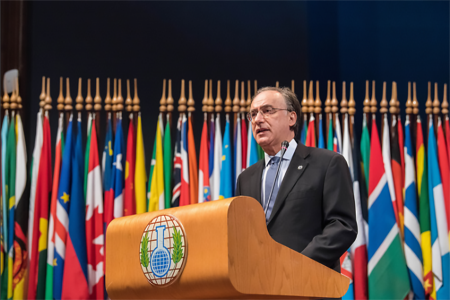 Fernando Arias of Spain was elected with widespread support as the next director-general of the Organization for the Prohibition of Chemical Weapons. (Photo: OPCW)