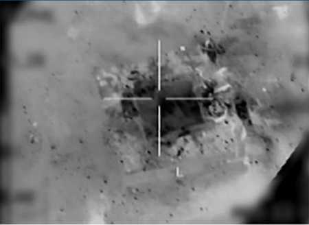 This image provided by the Israeli government in March reportedly shows the suspected Syrian nuclear reactor being bombed in 2007. (Photo: AFP/Getty Images)