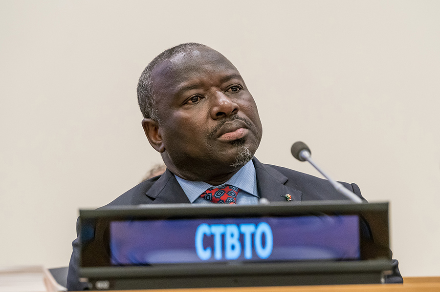 Lassina Zerbo, executive secretary of the Comprehensive Test Ban Treaty Organization, at the ninth Ministerial Meeting of the Friends of the  CTBT on September 27. (Photo: CTBTO)