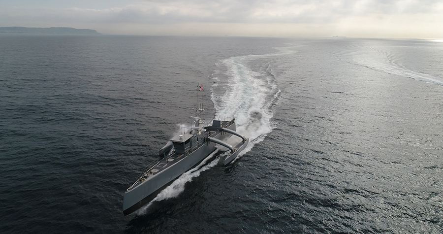 The U.S. Navy is continuing research on the Sea Hunter, a prototype for what could become a new class of surface-warfare vessels able to travel thousands of miles over open seas for months at a time without a single crew member aboard. The experimental anti-submarine drone warship developed by the Pentagon’s Defense Advanced Research Projects Agency (DARPA). (Photo: DARPA)