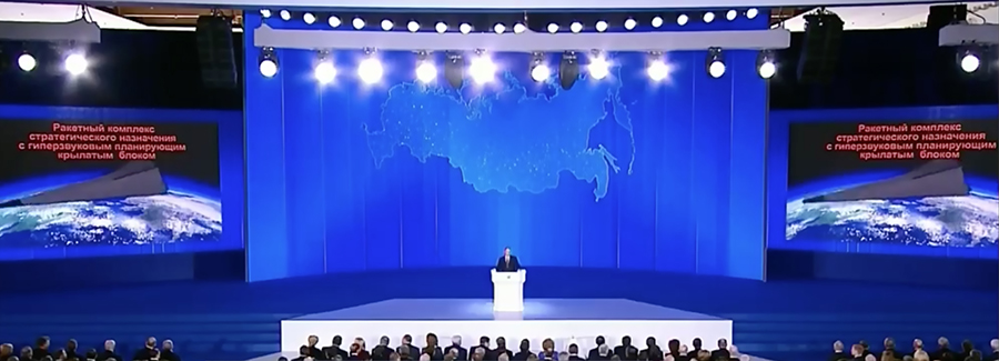 In his annual state of the nation address on March 1, Russian President Vladimir Putin announced a 