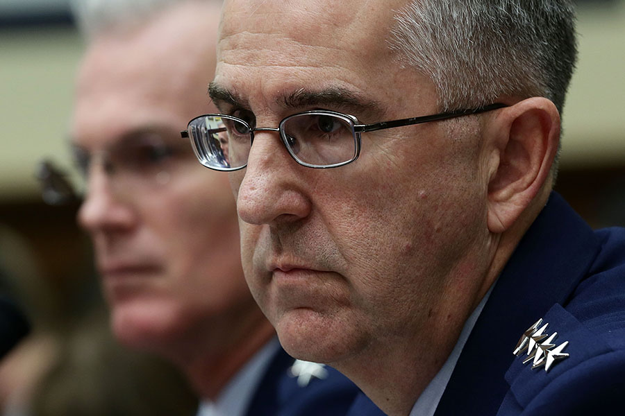 Commander of the U.S. Strategic Command Air Force General John Hyten testifies at a House Armed Services Committee hearing March 8, 2017. He expressed support for New START, saying that that “bilateral, verifiable arms control agreements are essential to our ability to provide an effective deterrent.” (Photo: Alex Wong/Getty Images)