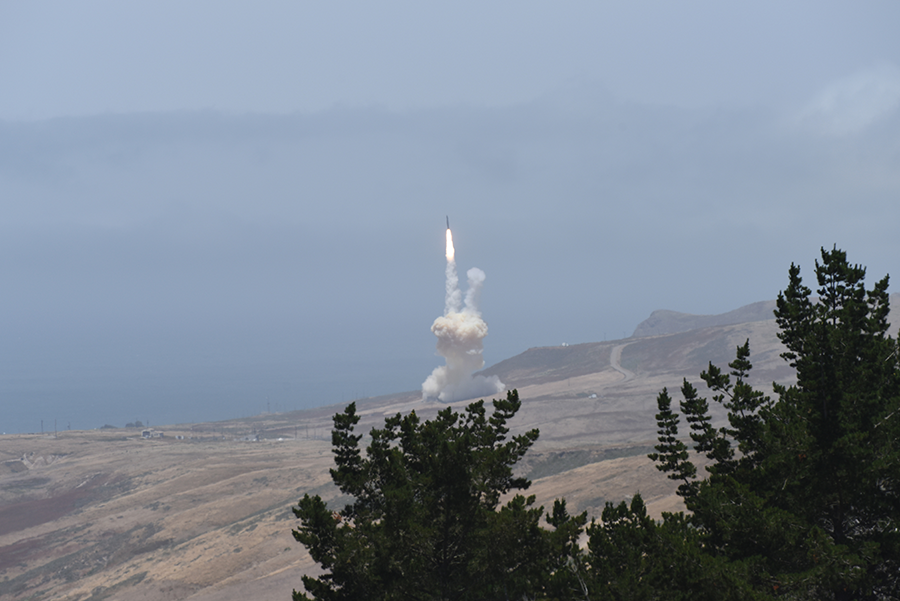 The 2019 Missile Defense Review recommends deploying 20 additional ground-based interceptors, such as this one shown in a May 2017 test. (Photo: U.S. Missile Defense Agency)
