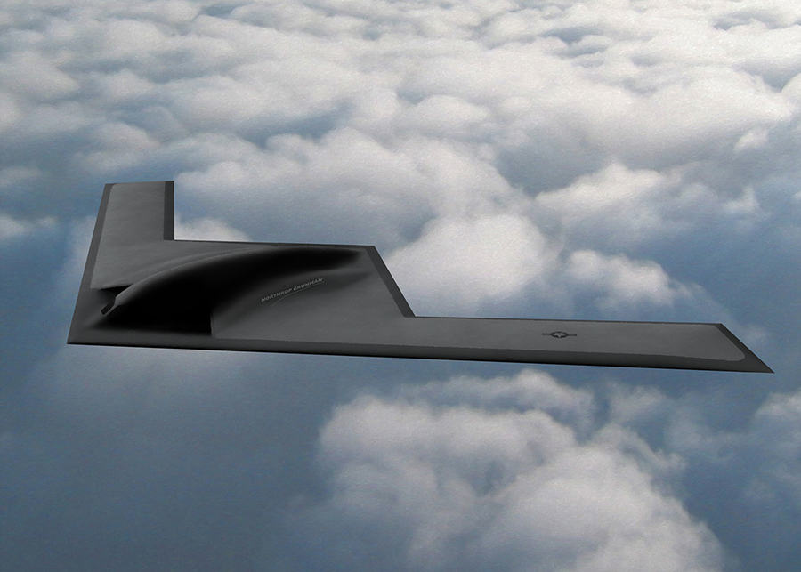 Projected costs for the still-under-development B-21 strategic bomber will contribute to a significant increase in U.S. nuclear weapons spending over the next 10 years, according to the Congressional Budget Office. (Photo: Northrop Grumman)
