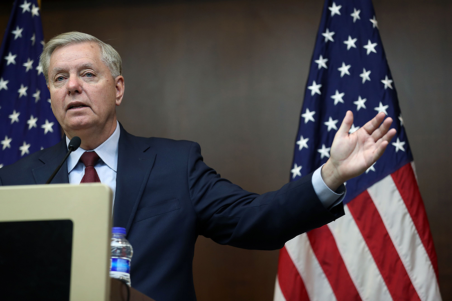 Sen. Lindsey Graham (R-S.C.) has called the U.S. decision to cancel construction of a mixed-oxide fuel fabrication plant in his state a "colossal mistake" and “shortsighted.” (Photo: Adem Altana/AFP/Getty Images)