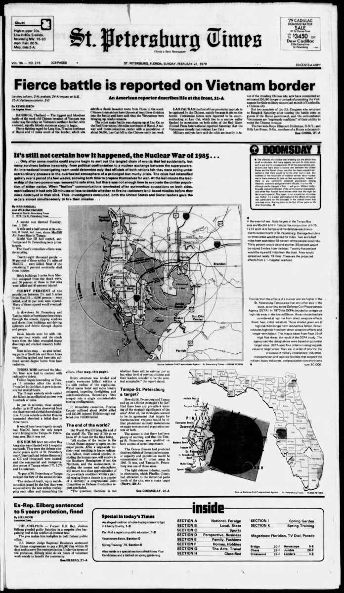 St. Petersburg Times, Feb. 25, 1979 (page 1). Click to enlarge.