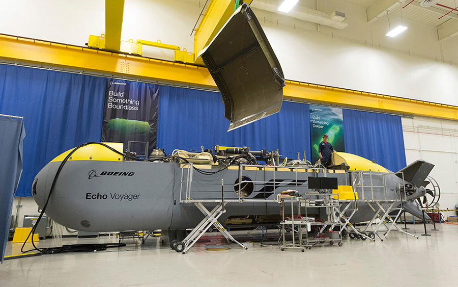 The Navy is seeking to build four unmanned submarines based on this prototype vessel, the Echo Voyager. (Image: Boeing)