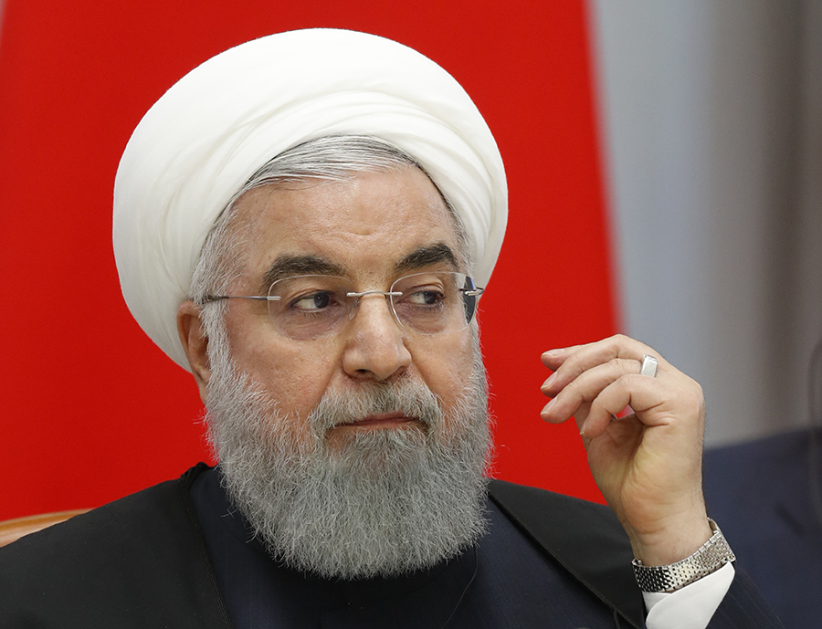Iranian President Hassan Rouhani, shown here at a February meeting in Russia, announced May 8 that Iran would no longer be bound by certain limits under the 2015 nuclear deal. (Photo: Sergei Chirikov/AFP/Getty Images)