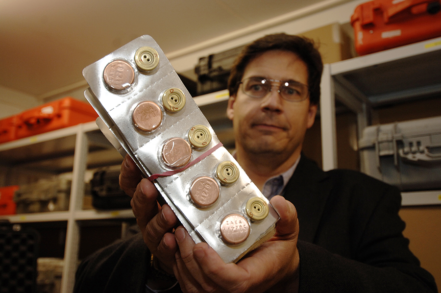 IAEA inspectors used seals such as these, among many other tools, when it was asked to verify the shutdown of North Korean nuclear activities in the past. The IAEA has maintained readiness to participate in a future verification regime if any nuclear agreement is concluded. (Photo: Dean Calma/IAEA)