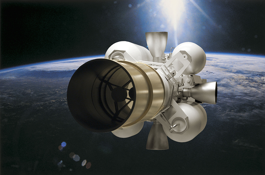A U.S. plan to replace the exoatmospheric kill vehicle, shown here as an artists' conception, were formally cancelled in August. (Image: Raytheon)