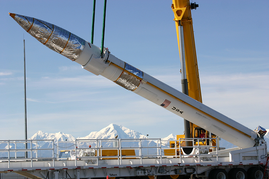 A U.S. ground-based missile interceptor is lowered into its silo at Fort Greely, Alaska in 2006. Today, unconstrained by the ABM Treaty, the United States has deployed 44 such interceptors in the United States. (Photo: U.S. Army)