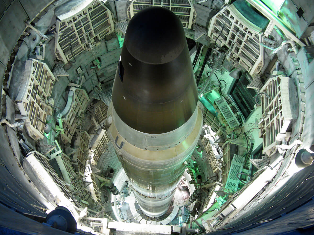 Former Titan II Missile in its silo, Sahuarita, Arizona. Source: The Titan Missile Museum.