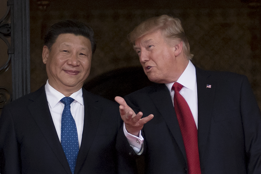 U.S. President Donald Trump and Chinese President Xi Jinping meet at Trump's Mar-a-Lago estate in Florida on April 6, 2017.  (Photo: Jim Watson/AFP/Getty Images)