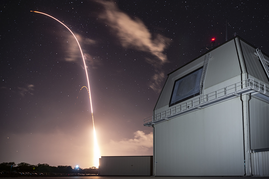 The U.S. Missile Defense Agency conducts a test of the Aegis Ashore missile defense system at the Pacific Missile Range Facility in Hawaii Dec. 10, 2018. The Trump administration is seeking $39.2 million in fiscal year 2020 to upgrade the weapon to supplement U.S. long-range missile defense capabilities. (Photo: Missile Defense Agency)