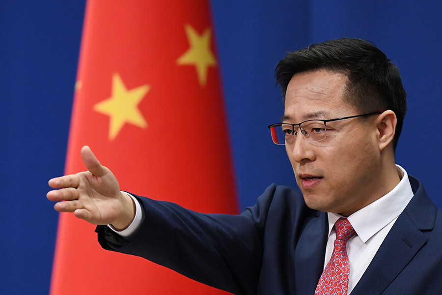 On April 16, Chinese Foreign Ministry spokesman Zhao Lijian said China remains committed to the Comprehensive Test Ban Treaty. (Photo: Greg Baker/AFP/Getty Images)