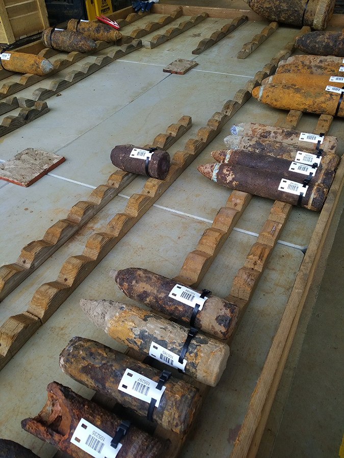 Old chemicals weapons await treatment in Belgium's destruction facility at Poelkappelle. (Photo: OPCW)