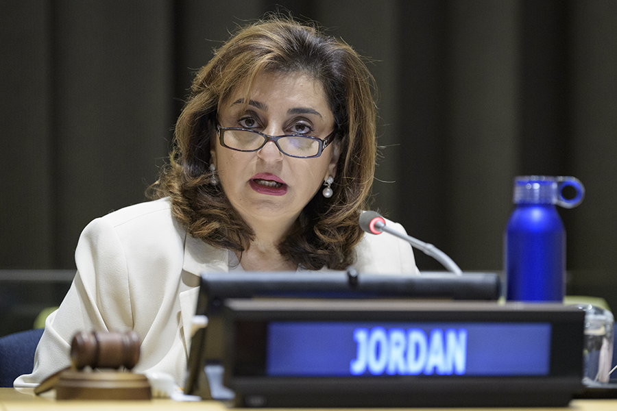 Sima Bahous, Jordan's ambassador to the United Nations, presided over the November 2019 meeting on establishing a WMD-free zone in the Middle East. (Photo: Manuel Elias/UN)
