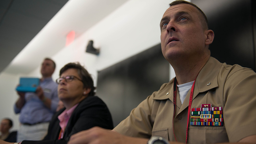 Marine Corps Gen. Michael Groen leads the Pentagon's Joint Artificial Intelligence Center, which saw its status upgraded by the 2021 defense authorization bill. (Photo: Cuong Le/U.S. Marine Corps)