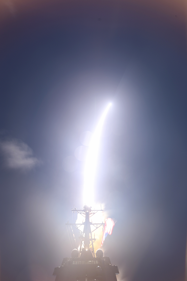 A SM-3 Block IIA is launched from the USS John Finn, an Aegis Ballistic Missile Defense System-equipped destroyer, November 16, 2020, as part of Flight Test Aegis Weapons System-44 (FTM-44). (Photo: U.S. Missile Defense Agency)