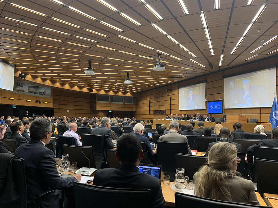 The 54th Session of “Working Group B,” which deals with verification matters, opens at the Comprehensive Test Ban Treaty Organzation’s (CTBTO) headquarters in Vienna Austria. (Photo credit: CTBTO)