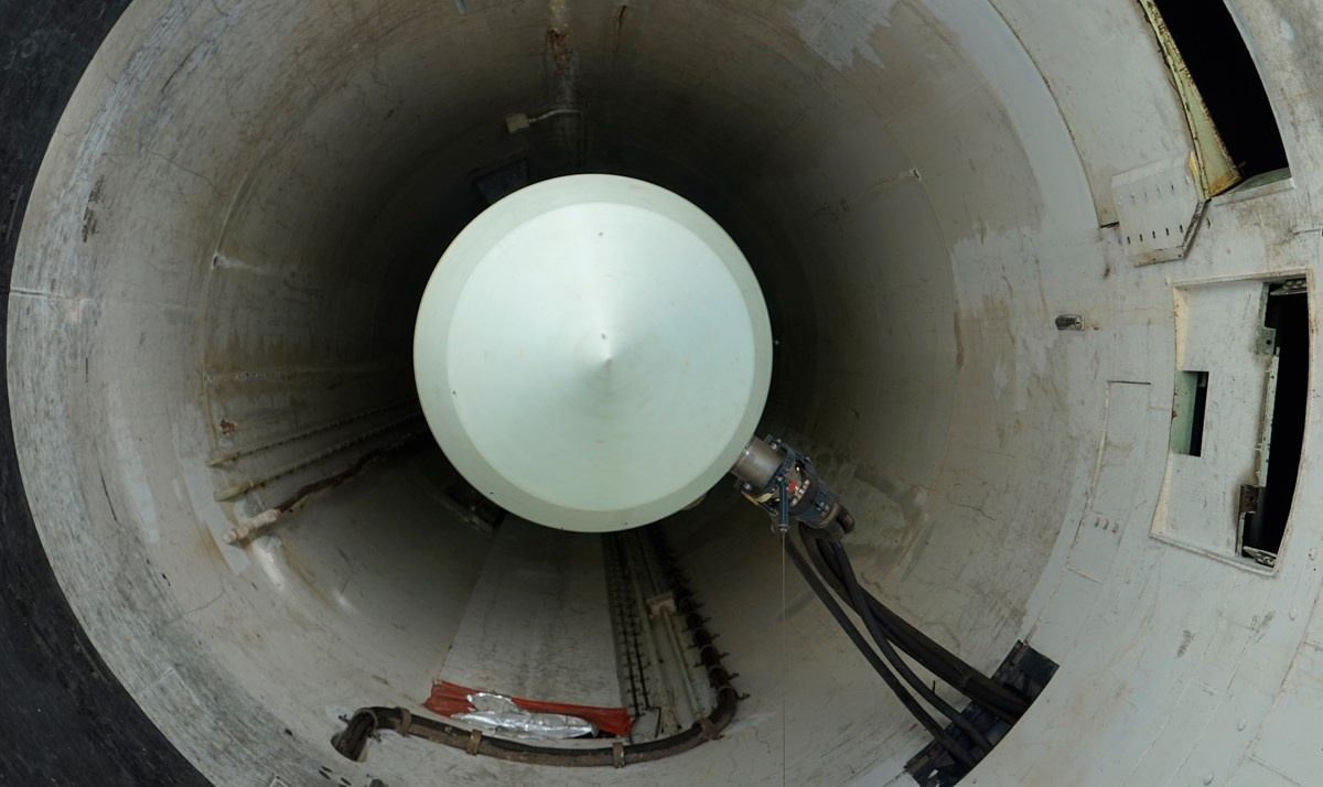 A deactivated Minuteman II missile in its silo. (Photo credit: U.S. National Park Service)