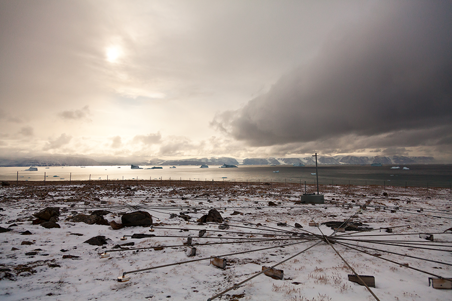 Antarctica, Ascension Island, Greenland, and United Kingdom are just some of the 300 sites worldwide where the Comprehensive Nuclear-Test-Ban Organization has located its sensors to detect potential nuclear tests. This one is in Qaanaaq, Greenland. (Photo by CTBTO)