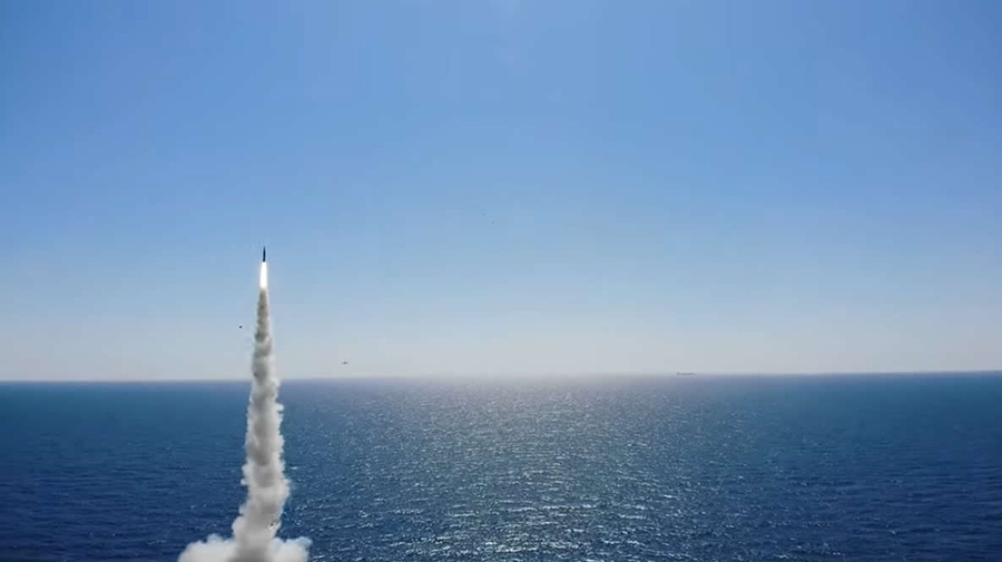 South Korean President Moon Jae-in said his country's Sept. 15 test of a submarine-launched ballistic missile was not aimed at North Korea, but "can be a clear deterrent to North Korea’s provocations." (Photo by South Korea's Ministry of National Defense)