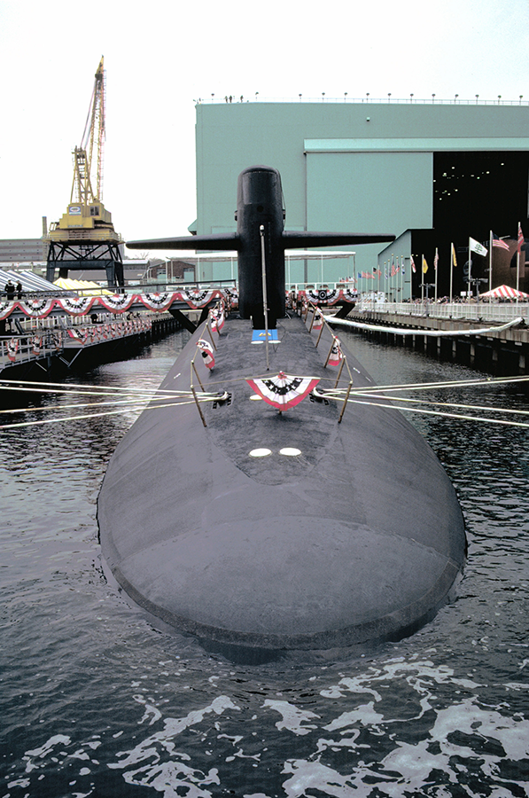 Nuclear-powered submarines constitute one leg of the U.S. nuclear triad.  (Photo by U.S. Navy)