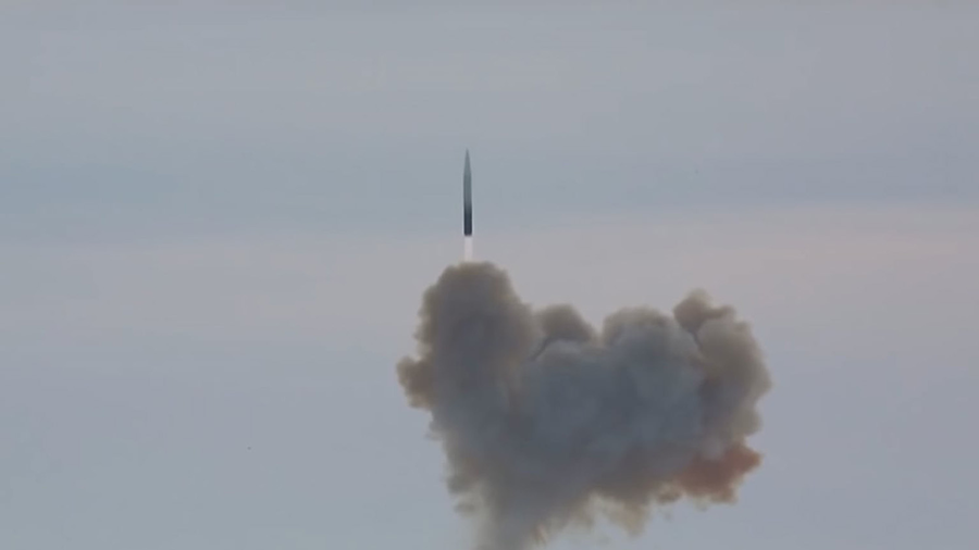 A flight test of the Russian Avangard hypersonic missile in 2018. The United States is pursuing anti-hypersonic systems that could intercept and destroy such projectiles. (Photo by Russia MoD)