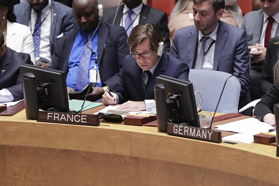 Referring to Russia and its biological weapons charges against Ukraine and the United States, Nicolas de Rivière, the French ambassador to the United Nations, has tweeted his regret that the UN Security Council "is being used by one of its permanent members as a propaganda platform."  (Photo by EuropaNewswire/Gado/Getty Images)