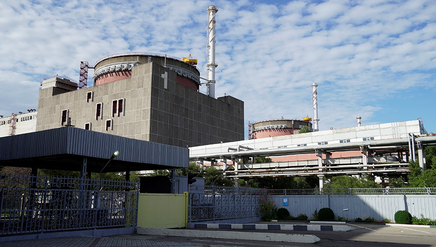 As the situation at the Zaporizhzhia nuclear power plant deteriorated, many states-parties at the 10th review conference of the nuclear Nonproliferation Treaty expressed concern about the safety and security of this and other nuclear facilities in Ukraine. (Photo by STRINGER/AFP via Getty Images)