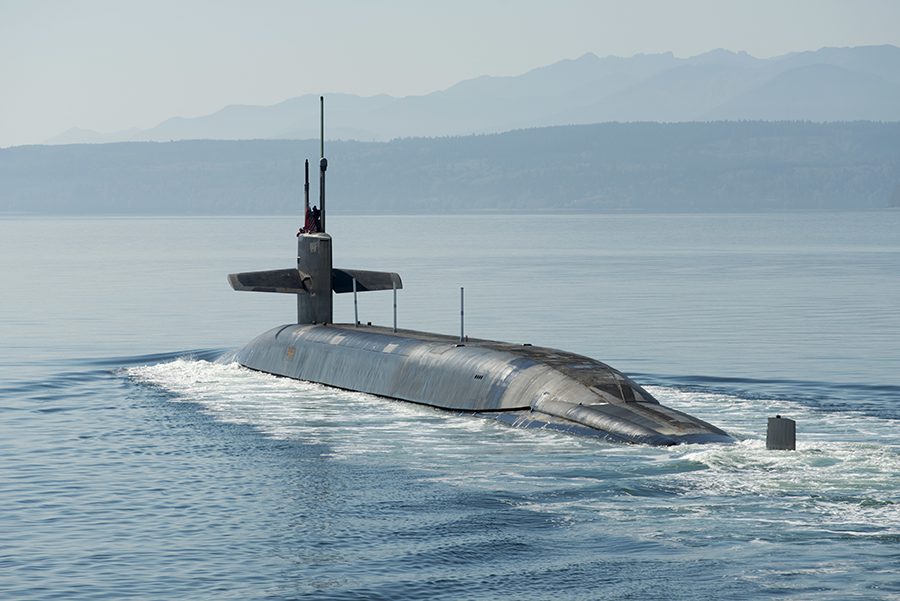 The Pentagon aims to replace Ohio-class ballistic submarines, such as the USS Henry M. Jackson, pictured here in 2015, with the new Columbia-class submarine whose total acquisition costs have grown by more than $3.4 billion. (Photo by U.S. Navy)