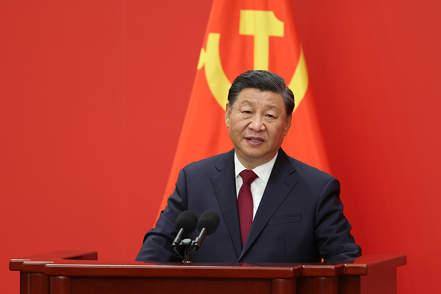 Under President Xi Jinping, shown here at the Chinese Communist Party Central Committee in October, China has evinced some ambivalent policies on arms control and nonproliferation. Even so, future efforts to strengthen multilateral arms control will have to take China into account. (Photo by Lintao Zhang/Getty Images)