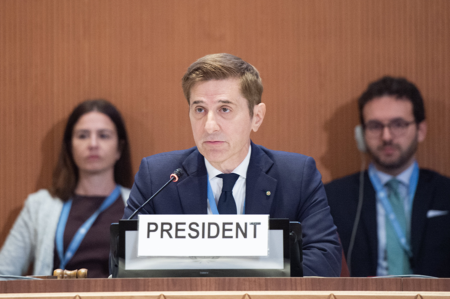 Leonardo Bencini of Italy was president of the ninth review conference of the Biological Weapons Convention. (Photo courtesy of UN Geneva)