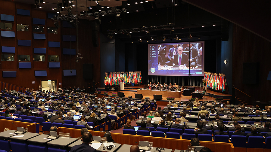 Russia and Syria blocked consensus at the fifth review conference of the Chemical Weapons Convention on May 15-19 because they objected to any mention of Syria’s well-documented chemical weapons use. (Photo courtesy of OPCW)