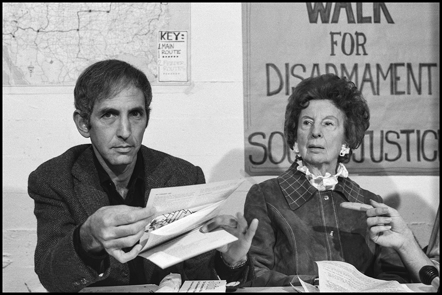 Daniel Ellsberg and author Kay Boyle, a fellow political activist, in San Francisco in December 1975. (Photo by Janet Fries/Getty Images)