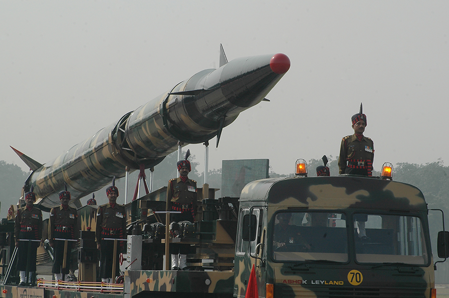 Even with such developments as more advanced versions of the Agni nuclear ballistic missile, India seems far away from its deterrence goals, according to analyst Christopher Clary. (Photo by Sondeep Shankar/Getty Images)