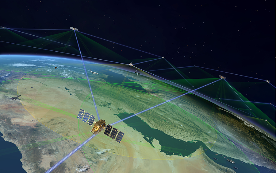 Countries are increasingly dependent on a widening array of satellites in space. (Photo courtesy of Northrup Grumman)