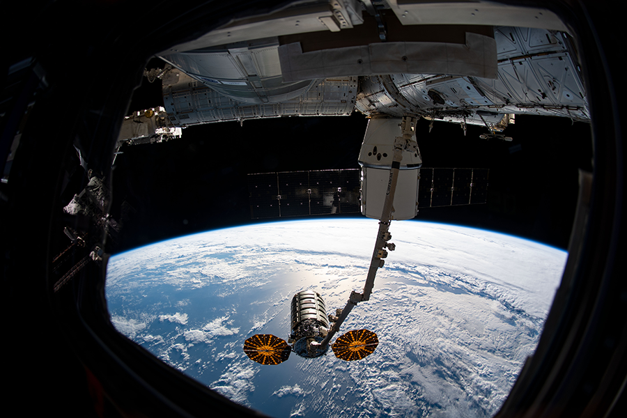 The NG-11 Cygnus spacecraft, which is used to resupply the International Space Station and host payloads for experiments and technology demonstrations, is among the systems that could be at risk if UN efforts to reduce space threats are not successful. (Photo courtesy of NASA)