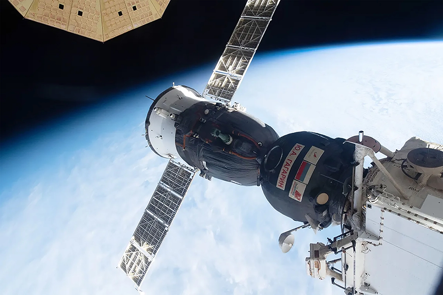 U.S. intelligence reports that Russia is pursuing a new and more advanced anti-satellite weapons system have raised new concerns about an arms race in space. But Russian satellites, such as the one pictured, also would be vulnerable. (Photo by NASA)