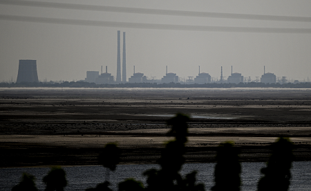 A drone strike on the Zaporizhzhia Nuclear Power Plant on April 7 did not compromise safety but represents a dangerous new stage in Russia’s war on Ukraine, the head of the International Atomic Energy Commission says. (Photo by Ercin Erturk/Anadolu Agency via Getty Images)
