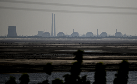 A drone strike on the Zaporizhzhia Nuclear Power Plant on April 7 did not compromise safety but represents a dangerous new stage in Russia’s war on Ukraine, the head of the International Atomic Energy Commission says.  (Photo by Ercin Erturk/Anadolu Agency via Getty Images)